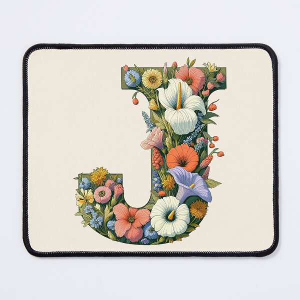 Item preview, Floral Letter J designed and sold by zzz888.