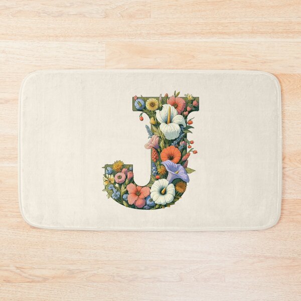Item preview, Floral Letter J designed and sold by zzz888.