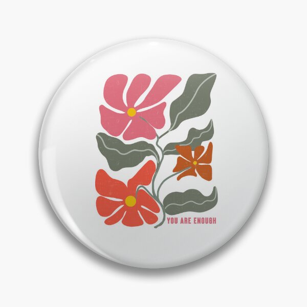 Item preview, You are Enough just as you are/ random Floral design Art/ Retro floral designed and sold by mbarts85.