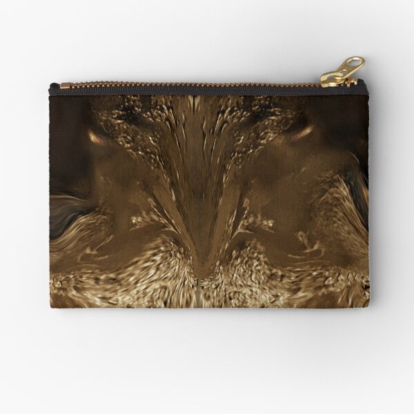 The Golden Shield by Sherrii Nicholas Zipper Pouch