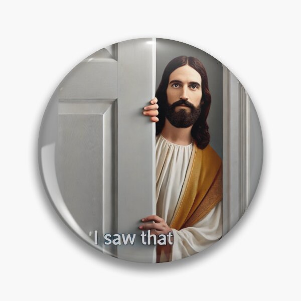 Item preview, jesus i saw that meme designed and sold by CatmemesArt.