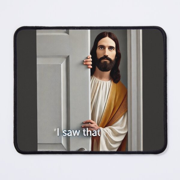Item preview, jesus i saw that meme designed and sold by CatmemesArt.