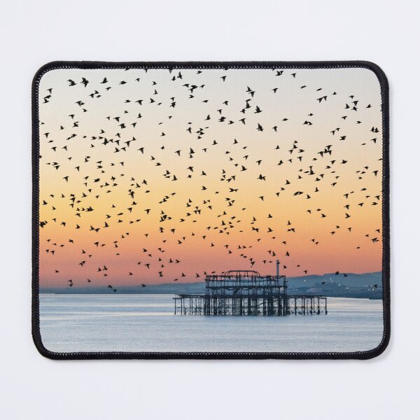Item preview, Starling Murmuration over Brighton Old Pier designed and sold by sarah-presh.