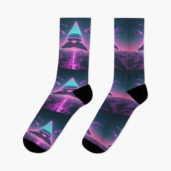 Item preview, Neon UAP Pink & Purple Horizon, Neon UFO designed and sold by NeutrinoJem.