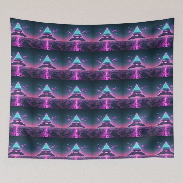 Item preview, Neon UAP Pink & Purple Horizon, Neon UFO designed and sold by NeutrinoJem.
