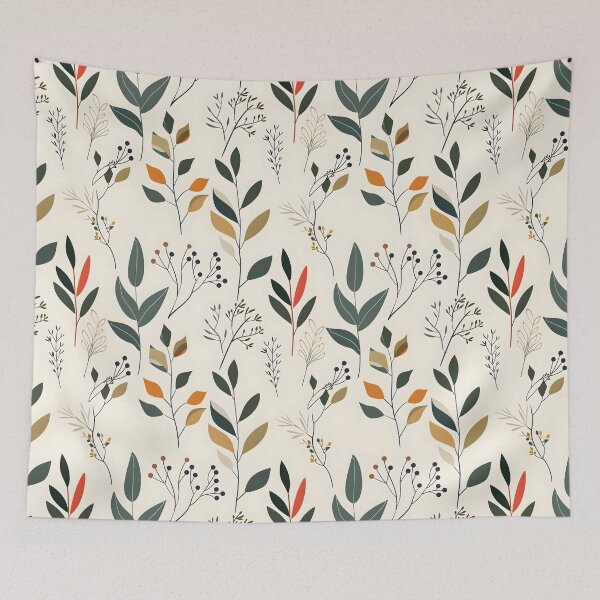 Item preview, Vintage minimalist nature mixed color pattern designed and sold by joyandoman.