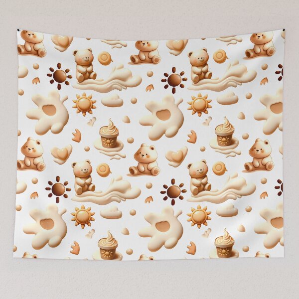 Item preview, Pattern white chocolate bear. designed and sold by SBEE-jirapha.