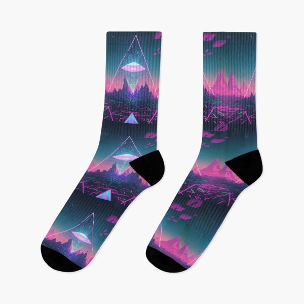 Item preview, Neon UAP Pink & Purple Horizon, Neon UFO designed and sold by NeutrinoJem.