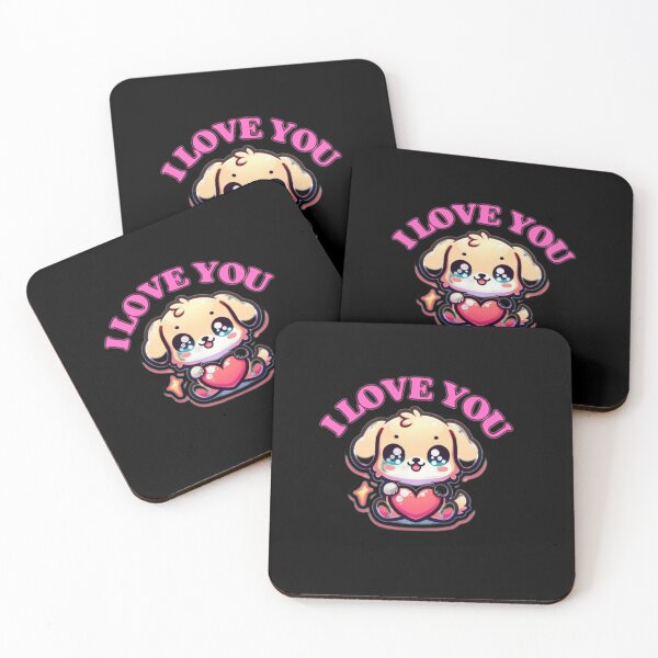 Item preview, PUPPY SAYING I LOVE YOU VERY CUTE designed and sold by lunacoco81.