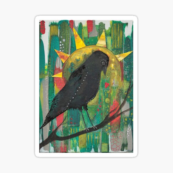 Crow Art Merchandise Sticker