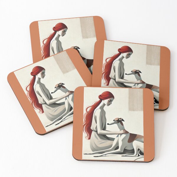 Item preview, Galgo and her redhead friend designed and sold by GalgoArt.
