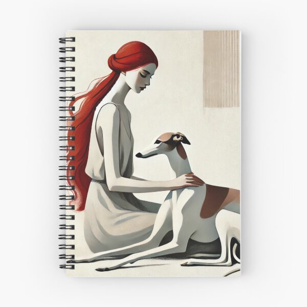 Item preview, Galgo and her redhead friend designed and sold by GalgoArt.