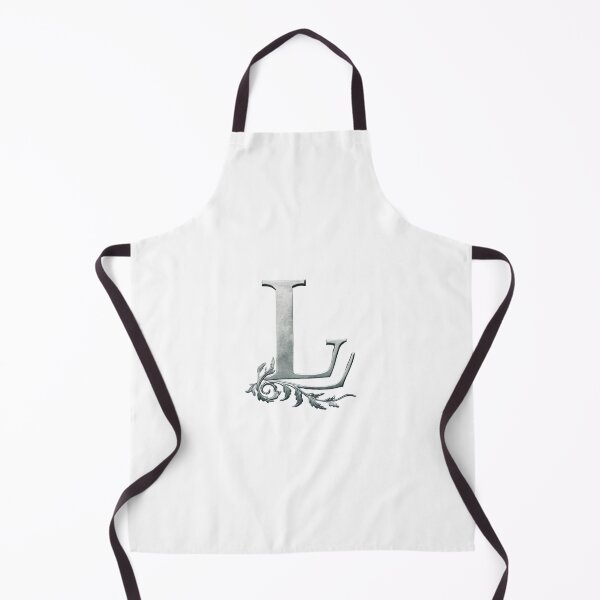 Item preview, Luxury Floral Monogram L: Elegant Grey and Silver Typography designed and sold by Fil4.
