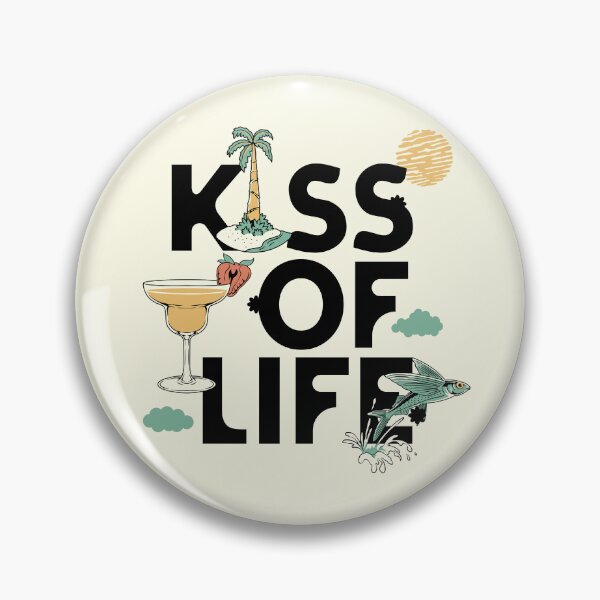 Item preview, Kiss of life kiof summer beach typography text kpop Morcaworks designed and sold by Morcawork.