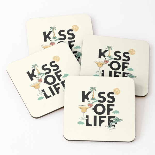 Item preview, Kiss of life kiof summer beach typography text kpop Morcaworks designed and sold by Morcawork.