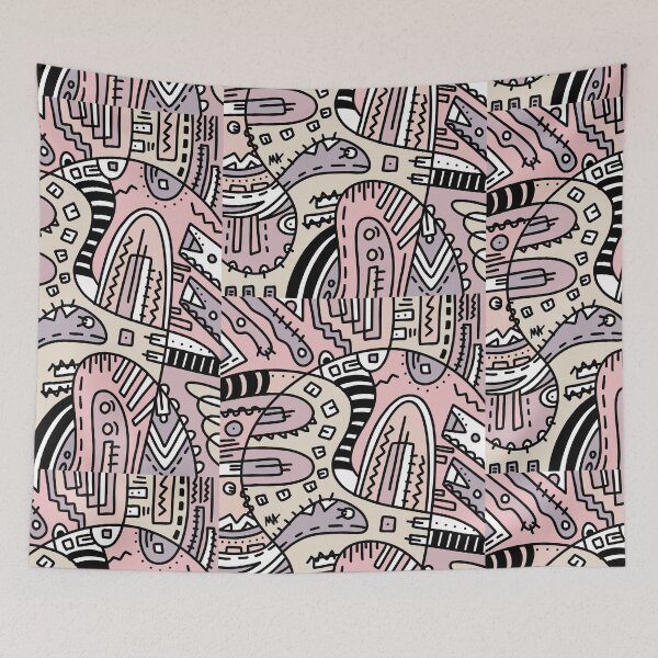 Item preview, Geometric abstract in neutral colors designed and sold by Michalaart.