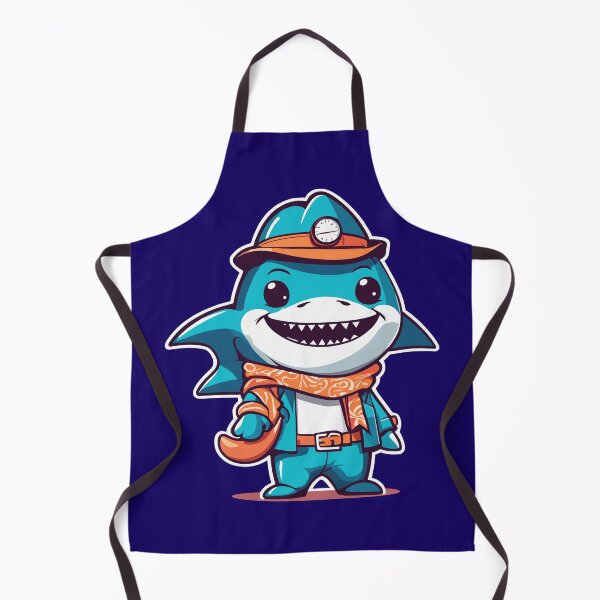 Item preview, Groovy "Cartoon Shark in 60s Outfit" Design - Dive into the Retro Vibes designed and sold by InwzaDesign.