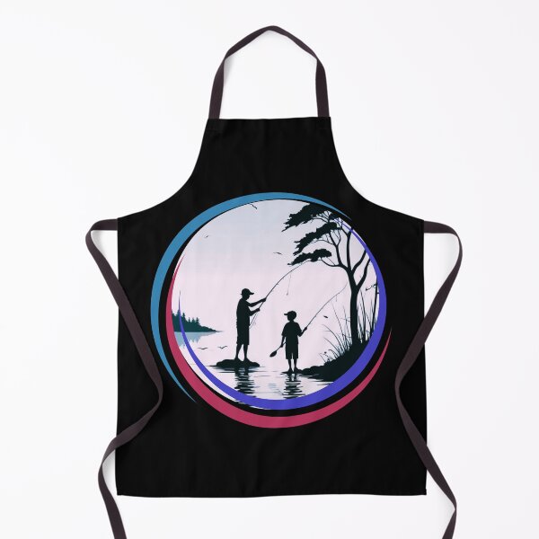 Item preview, Father and Son Fishing Portrait designed and sold by NavyB7480.