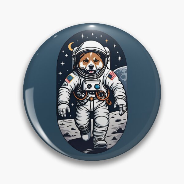 Item preview, Dogstronaut (#06) dog astronaut in space [Create a set!] designed and sold by SolidEarthArt.
