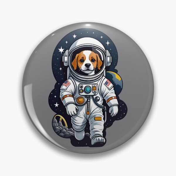 Item preview, Dogstronaut (#07) dog astronaut in space [Create a set!] designed and sold by SolidEarthArt.