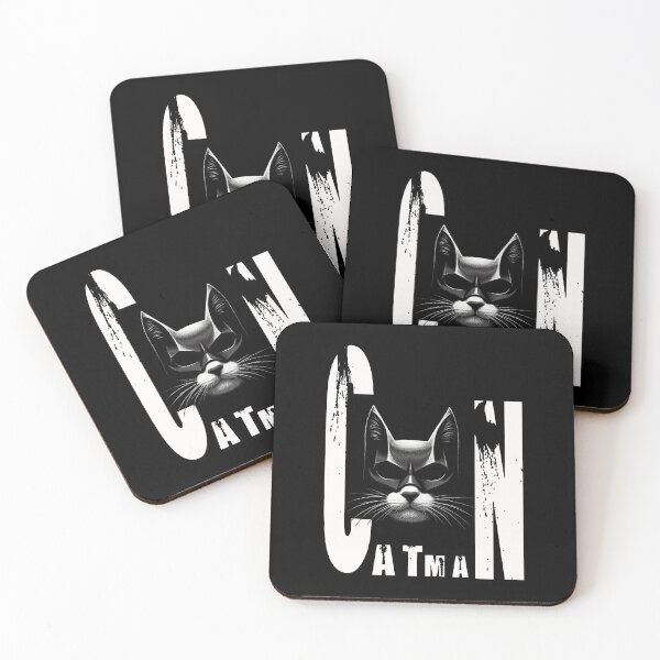 Item preview, catman, comic, superhero, mask, black background, cartoon, cat world, fantasy, hero designed and sold by CrisMor-Art.