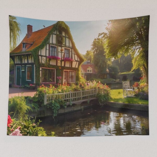 Item preview, Charming Riverside Garden Cottage designed and sold by BlareBlare.