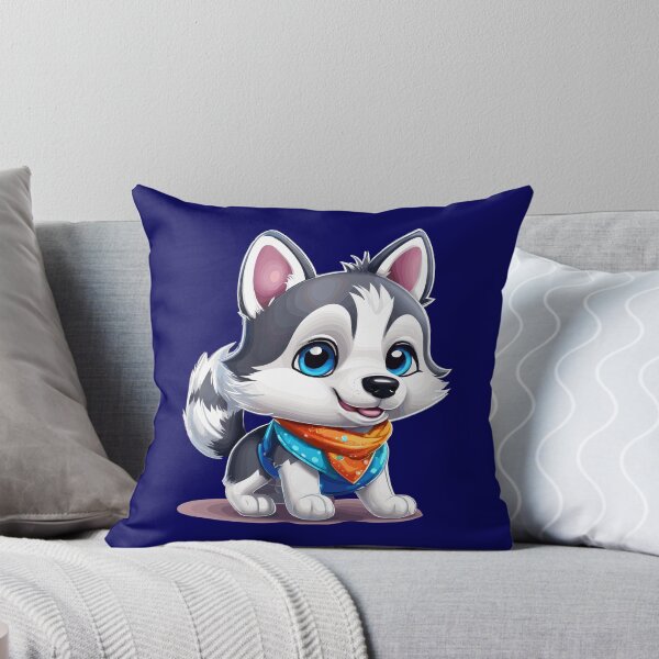 Item preview, Adorable "Cute Siberian Dog in 60s Cartoon" Design - Retro Charm Meets Cuteness designed and sold by InwzaDesign.
