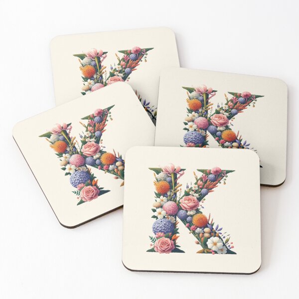 Item preview, Floral Letter K designed and sold by zzz888.