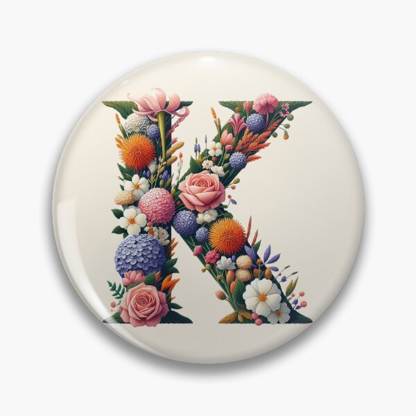 Item preview, Floral Letter K designed and sold by zzz888.