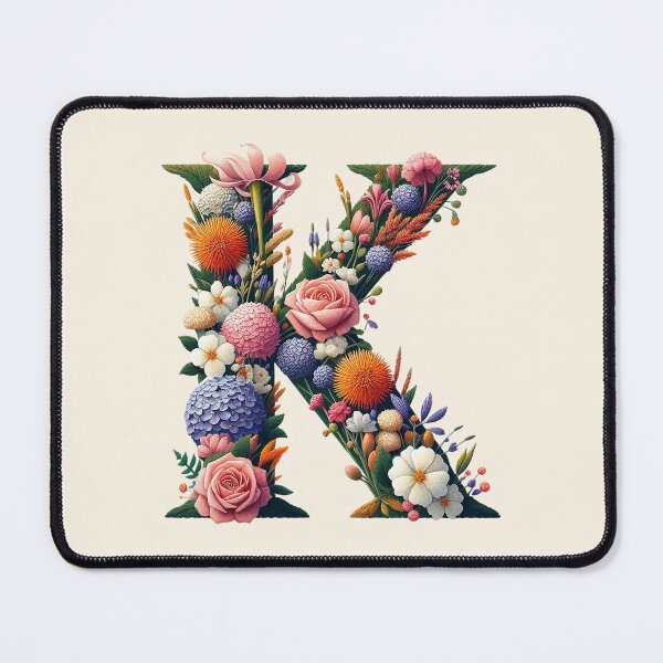 Item preview, Floral Letter K designed and sold by zzz888.