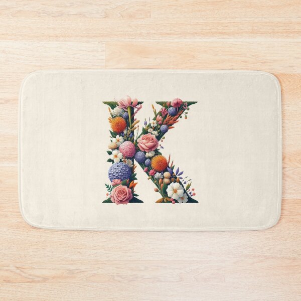Item preview, Floral Letter K designed and sold by zzz888.