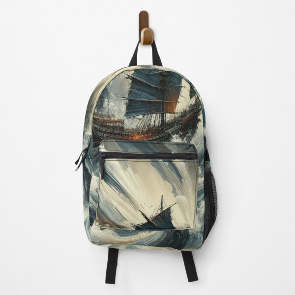 Item preview, Fury of the Ocean: Abstract Art of a Chinese Junk Ship designed and sold by santyj.