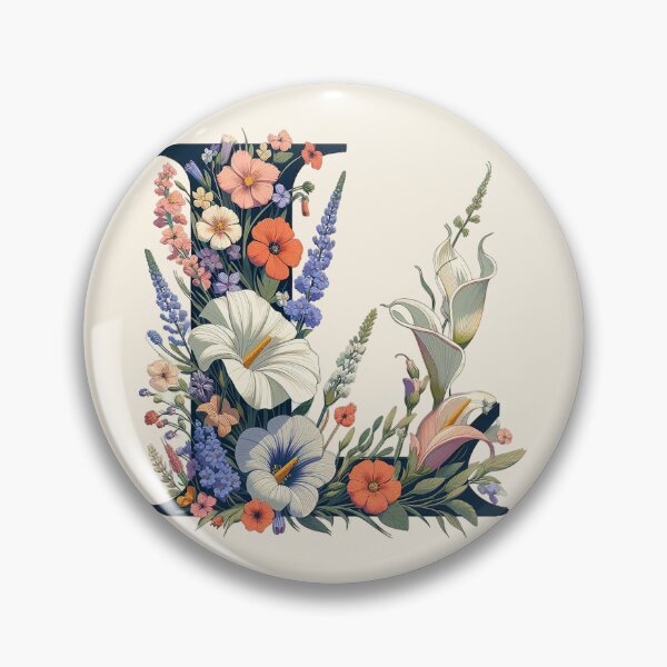 Item preview, Floral Letter L designed and sold by zzz888.