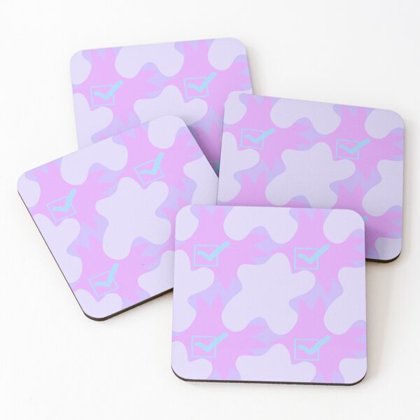 Item preview, Lilac and Azure Check Mark Seamless Pattern designed and sold by youme63.