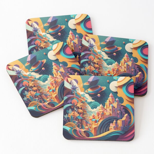 Item preview, Far Far Away Land designed and sold by abstractbkk.
