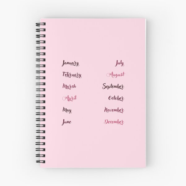 Item preview, Months Sticker Set - Cherry Pink designed and sold by Andreria.