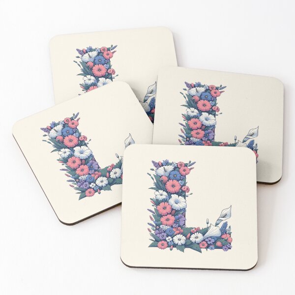 Item preview, Letra L Floral designed and sold by zzz888.