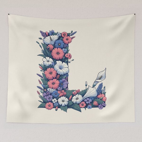 Item preview, Floral Letter L designed and sold by zzz888.
