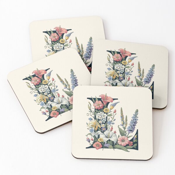 Item preview, Floral Letter L designed and sold by zzz888.