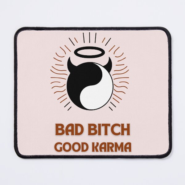 Item preview, Bad Bitch Good Karma – Yin-Yang Devil T-shirt designed and sold by ElegantOutlines.
