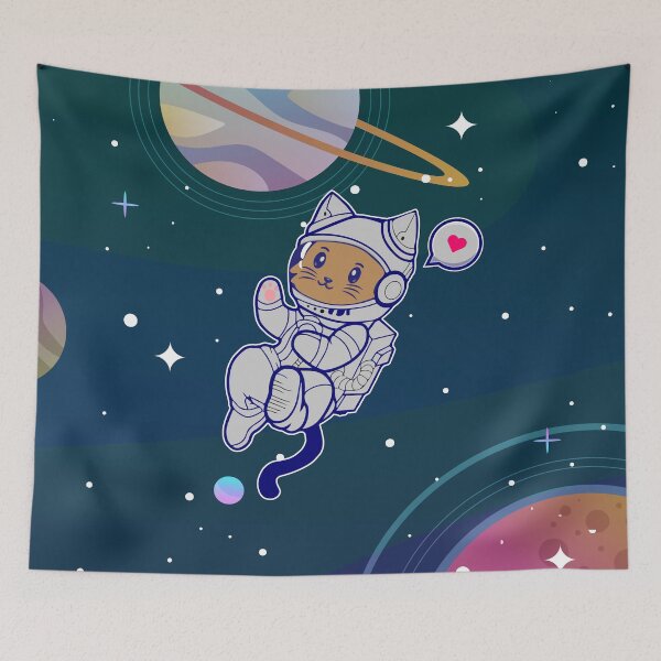Item preview, Cat on Space designed and sold by KarazuStudio.