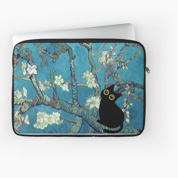 Item preview, Van Gogh Almond Blossoms Cat | Black Cat on Almond Blossom  designed and sold by AgevTor.