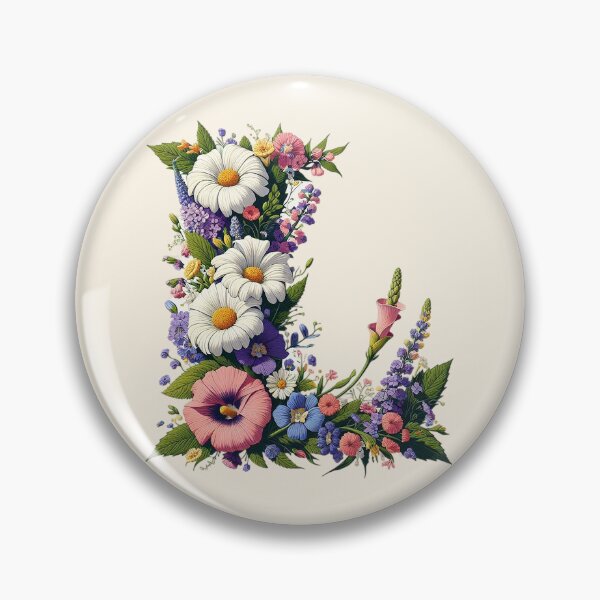 Item preview, Floral Letter L designed and sold by zzz888.