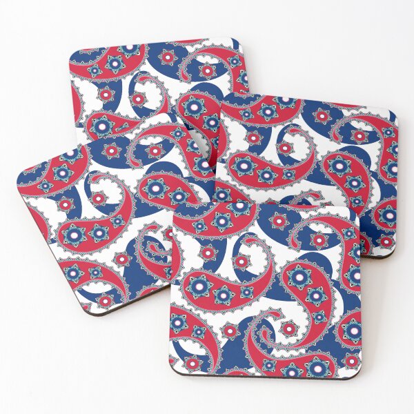 Item preview, Paisley, Red-Blue on a white background designed and sold by Alex  Blud.