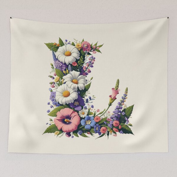 Item preview, Floral Letter L designed and sold by zzz888.
