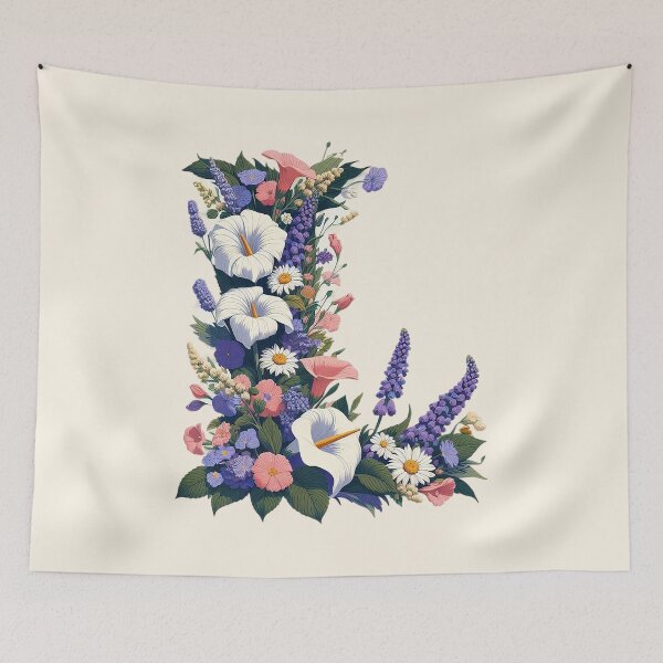Item preview, Floral Letter L designed and sold by zzz888.
