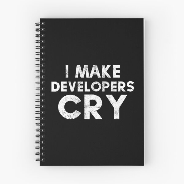 Item preview, I Make Developers Cry Distressed design QA Engineers designed and sold by farhanhafeez.