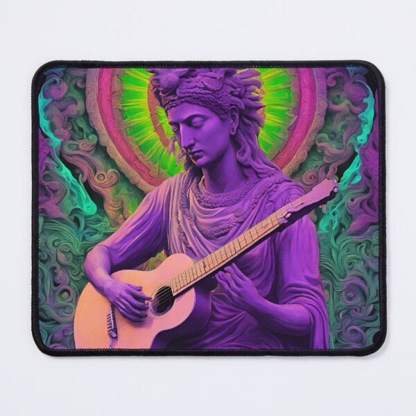 Item preview, Ancient Shiva Psychodelic Indian Sculpture Playing Guitar designed and sold by HuraganShop.