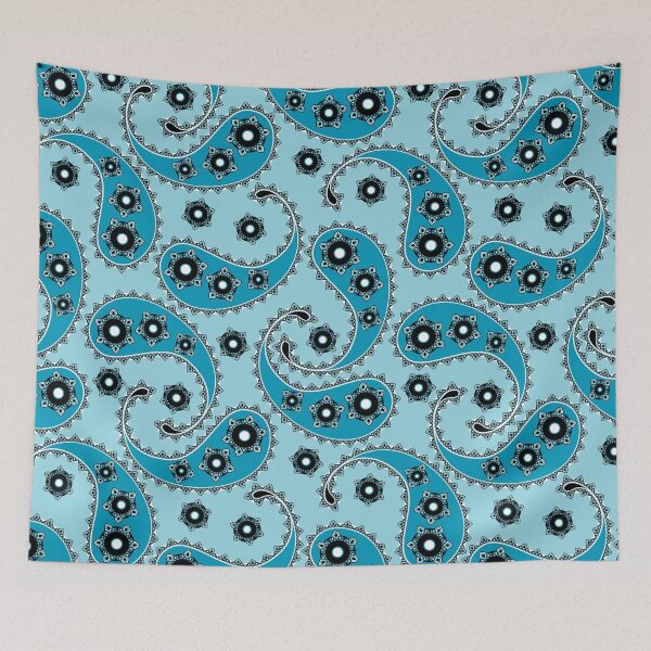 Item preview, Paisley, Blue on light blue background designed and sold by Alex  Blud.