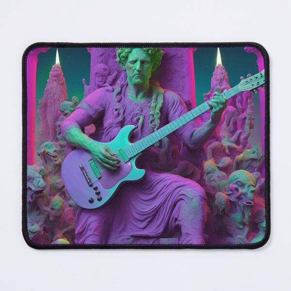 Item preview, Ancient Zeus Psychodelic Greek Sculpture Playing Guitar designed and sold by HuraganShop.
